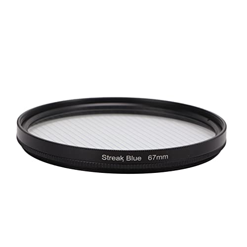 ASHATA Blue Streak Filter für Canon für Nikon für Sony, DSLR Kamerafilter mit Drehbarem Rahmen, Wasserfester HD Filter mit Geringer Reflexion und Aufbewahrungsbox, Zum Aufnehmen von Nachtlicht(67mm) von ASHATA