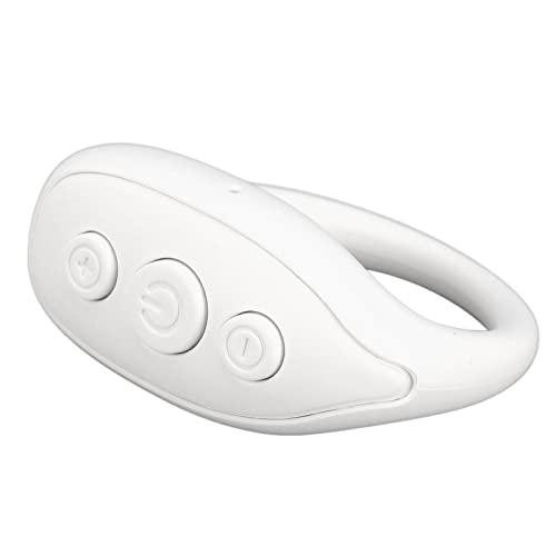 ASHATA Bluetooth-Fernbedienung für Smartphone-Tablet, Kabelloser Kamera-Fernauslöser, Knopf-Selfie-Lese-Roman, Multifunktionale Shake-Ring-Fernbedienung für iPhone, für Android(Weiß) von ASHATA