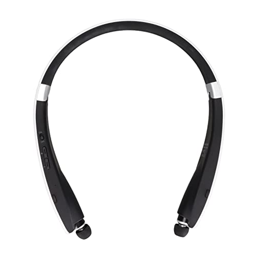 ASHATA Bluetooth-Kopfhörer mit Nackenbügel, Drahtlose Bluetooth-Stereo-Kopfhörer mit Nackenbügel, Einziehbare, Flexible Sportkopfhörer mit Mikrofon, Geräuschunterdrückung, für Lauftraining(Weiß) ASHATA Bluetooth-Kopfhörer mit Nackenbügel, Drahtlose Bluetooth-Stereo-Kopfhörer mit Nackenbügel, Einziehbare, Flexible Sportkopfhörer mit Mikrofon, Geräuschunterdrückung, für Lauftraining(Weiß) von ASHATA