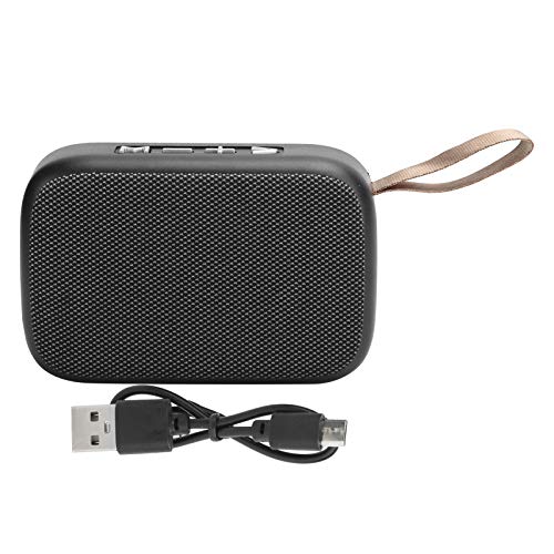 ASHATA Bluetooth Lautsprecher, Tragbarer Drahtloser Stereo USB Sound mit FM Radio, Subwoofer für Dusche, Raum, Fahrrad, Auto(braun) von ASHATA