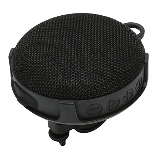 ASHATA Bluetooth-Lautsprecher für Fahrrad, Tragbarer Fahrrad-Bluetooth-Lautsprecher IP67 Wasserdicht, Unterstützt Speicherkarte, Tragbarer Fahrradlautsprecher mit Autohalterung für Den(Schwarz) von ASHATA