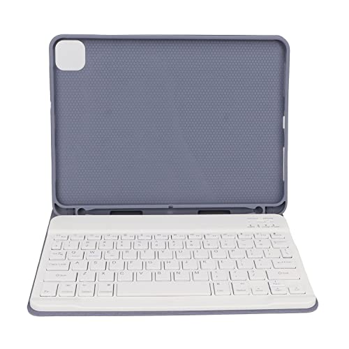 ASHATA Bluetooth-Tastaturhülle, Schutzhülle mit Abnehmbarer Bluetooth-Tastatur, Integrierter Stifthalter, rutschfeste Abdeckung von ASHATA