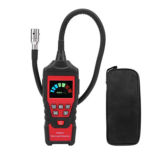ASHATA Brennbarer Gasdetektor, HT601A Tragbarer LED-Detektor für brennbare brennbare Gase Gasleckprüfgerät für Küche, Bad, Buswagen ASHATA Brennbarer Gasdetektor, HT601A Tragbarer LED-Detektor für brennbare brennbare Gase Gasleckprüfgerät für Küche, Bad, Buswagen von ASHATA