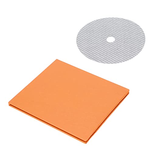 ASHATA CD-DVD-Stabilisator Kohlefaser 0,2 Mm Tuning-Matte Disc-Stabilisator für Top-Tray-Player Reduzieren Vibrationen Absorbieren Resonanzen(Weiß) von ASHATA
