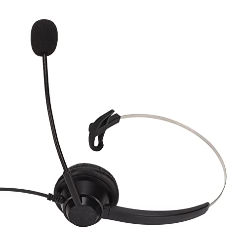 ASHATA Callcenter-Headset, H360-TYPE-C Callcenter-Headset mit Rauschunterdrückung, Telefon-Headset mit Mikrofon, Professionelles Callcenter-Telefon-Headset für Callcenter-Meetings von ASHATA