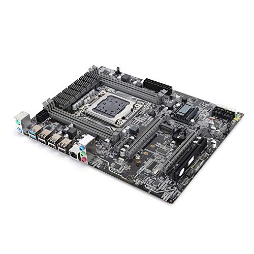 ASHATA Computer Motherboard, Hochleistungs-Motherboard Desktop PC Motherboard 2011 Pin Computerzubehör Dual USB3.0-Schnittstelle für M.2 E5-2680v2 I7 von ASHATA