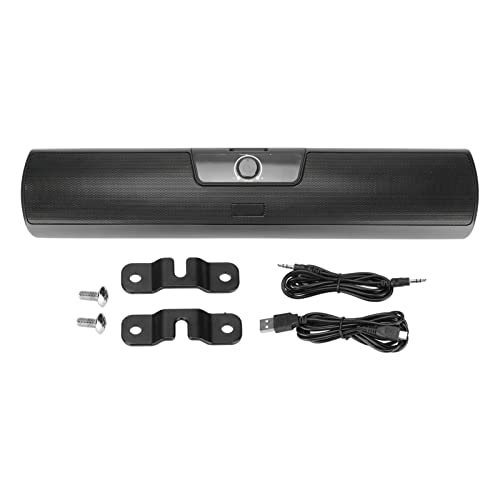 ASHATA Computer-Soundbar, PC-Lautsprecher, USB-Soundbar-Lautsprecher, Wandmontierbarer Stereo-USB-Desktop-Lautsprecher mit Kabel für Heim-PC-Tablet-Telefon-Projektor von ASHATA