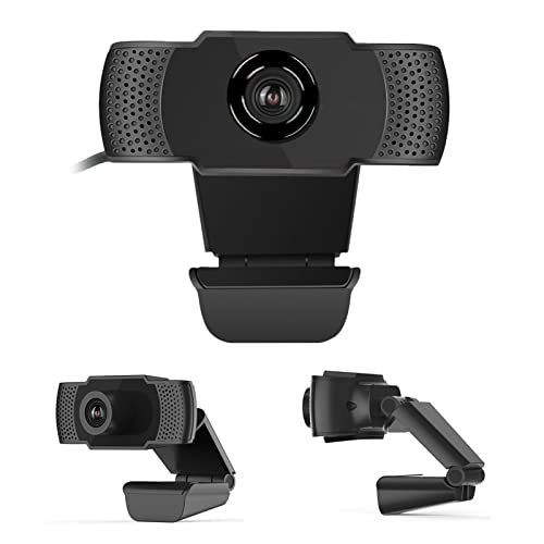 ASHATA Computer Webcam Kamera, Webcam 1080p Schwarz Computer Office Kamera Eingebautes Rauschunterdrückungsmikrofon Free Drive USB X22, Plug and Play von ASHATA