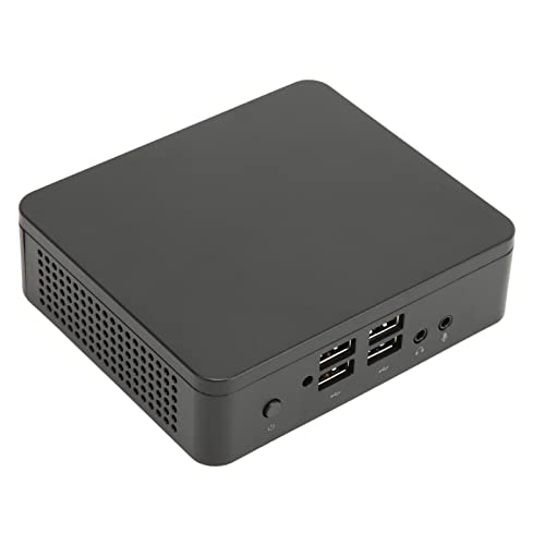 ASHATA -Computer Windows 10 Pro, Desktop-PC 4 G 64 G ROM DDR3L SSD, HDMI VGA Dual Sreen 4K-Display, WLAN, BT, Gigabit-Ethernet, USB-Kopfhörer-Mikrofonanschluss, Lüfterlose von ASHATA