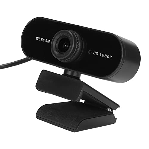 ASHATA Computerkamera, 1080p-Webcam mit Mikrofon, 360°-Drehung, 30 Fps Bildrate, USB-Webcam mit Mikrofon für Konferenzen, Videoanrufe, Unterstützt Mainstream-Computersysteme von ASHATA