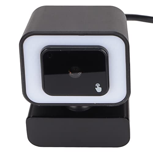 ASHATA Computerkamera, 2560 X 1920, USB 2.0, Einstellbares Fülllicht, 2K-Autofokus, Rauschunterdrückung, Mikrofon, Plug-and-Play, PC-Kamera für Videoanrufe, (V24A-Kamera mit schwarzem von ASHATA