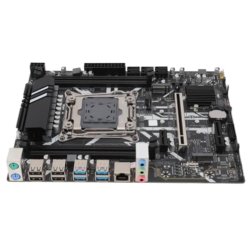 ASHATA DDR4 Motherboard, X99 Motherboard, LGA 2011 3 Motherboard Quad Channel Dual M.2 8 Phasen Netzteil Desktop Computer Motherboard für E5 V3 V4 für I7 58xx 68xx Serie von ASHATA