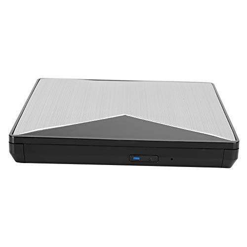ASHATA DVD Rriter, Externes DVD-Laufwerk Aluminiumlegierung USB3.0 Desktop-Notebook Tragbare USB-Schnittstelle für XP/2003/2000/Vista/7/8.1/10//iOS-System von ASHATA