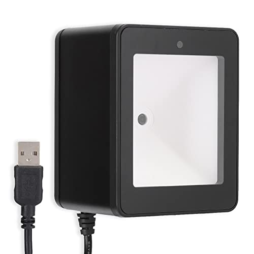 ASHATA Desktop Barcode Scanner, 360° Barcode Scanner, QR Code Scan Plattform, CMOS Supermarket Mobile Payment, Scanner für Geschäftsbereiche/Supermarkt von ASHATA