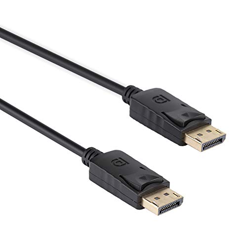 ASHATA DisplayPort-Kabel -Kabel, 1,8 M DisplayPort-Kabel -zu-Schnittstellenadapterkabel Schwarzes Handyzubehör, Adapterkabel Konverterkabel Leicht zu transportieren. von ASHATA