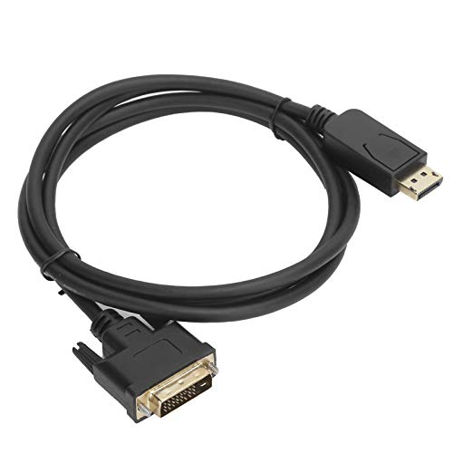 ASHATA DisplayPort zu DVI-Adapter, Vergoldeter -Display-Anschluss zu DVI-Konverter Kompatibel mit PC, Laptop, HDTV, Projektor, (3 m/9,8 Fuß) von ASHATA