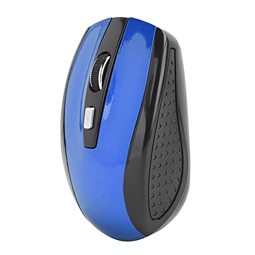ASHATA Drahtlose Maus, 1600 DPI 2.4G Drahtlose Ergonomische Maus, Tragbare Stille Schnurlose Optische Mäuse für Laptop-PC-Spiele Im Büro (Blau) von ASHATA