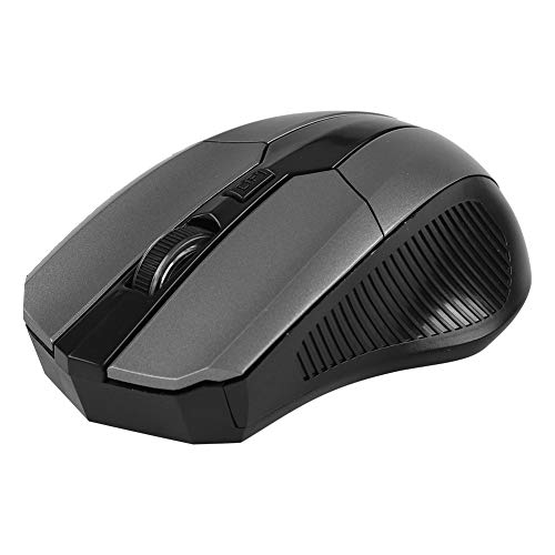 ASHATA Drahtlose Maus, 2,4 GHz Optische Funkmaus mit intelligentem USB-Empfänger,Tragbar Ergonomisch Maus Wireless Optical Mouse für PC Computer Laptop usw.(Grau) von ASHATA