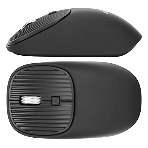 ASHATA Drahtlose Maus 2,4 G, Kabellose Ergonomische Stummmäuse mit USB-Empfänger, Tragbare Büro-Computermaus für Laptop, PC, Tablet, Computer von ASHATA