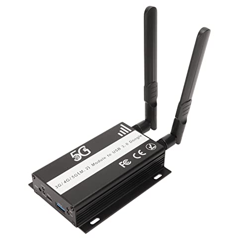 ASHATA Drahtlose Netzwerkkarte NGFF M.2 zu USB 3.0 WiFi Netzwerkkartenkonverter mit High Gain 2.4G 5G Antenne USB WiFi Adapter für PC Laptop Desktop von ASHATA