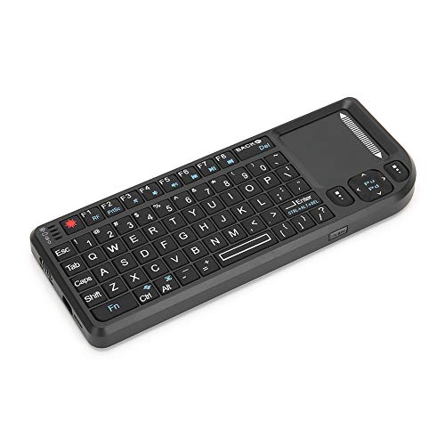 ASHATA Drahtlose Tastatur, drahtlose -Tastatur K808 Neutral Founctional 2.4G Mund Touchpad Schwimmende Bedienung, leise ergonomisch, für Computer PC, Smart TV, Laptop, Windows von ASHATA