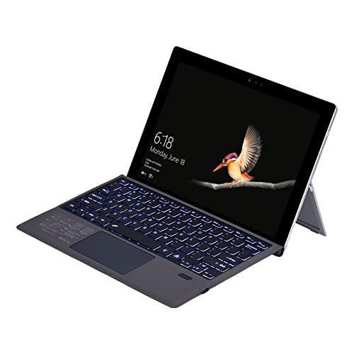 ASHATA Drahtlose Tastatur für Pro 7 Plus, für Pro 7 6 5 4 3, Wiederaufladbare USB C Tastatur mit 7 Farben und LED Hintergrundbeleuchtung, für Tablet von ASHATA