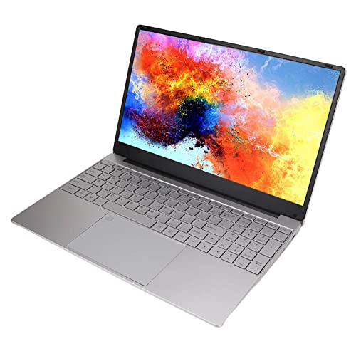 ASHATA Dünner Leichter Laptop-Computer, 15,6-Zoll-FHD-Laptop, für Celeron J4125 12 GB RAM Tastatur mit Hintergrundbeleuchtung WiFi Lange Akkulaufzeit Laptop-PC 100-240 V von ASHATA