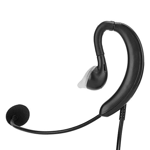 ASHATA Ear-Hook-Headset, Kabelgebundenes USB-Kopfhörer, für Desktop-Computer und Notebooks, USB-Headset für Skype/QQ/MSN, Unterstützt die EIN-Tasten-Stummschaltung und Lautstärkeregelung von ASHATA