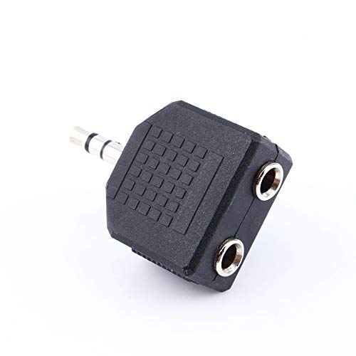 ASHATA Eboxer 1 bis 2 Doppelkopfhörer-Audioadapter, 3,5 mm Ohrhörer-Splitter-Adapter, Doppelstecker-Headset-Adapter, 3,5 mm Stecker auf 2 Anschlüsse 3,5 mm Buchse, für Telefon, ASHATA Eboxer 1 bis 2 Doppelkopfhörer-Audioadapter, 3,5 mm Ohrhörer-Splitter-Adapter, Doppelstecker-Headset-Adapter, 3,5 mm Stecker auf 2 Anschlüsse 3,5 mm Buchse, für Telefon, von ASHATA