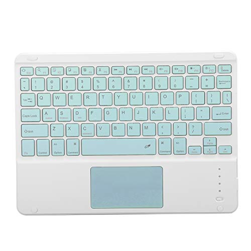 ASHATA Eboxer Wireless Keyboard, wiederaufladbare ultraflache Bluetooth-Tastatur, mit Kabel, Remote-Computerzubehör, für Windows, OS X, Android-System, Smartphone(Grün) von ASHATA