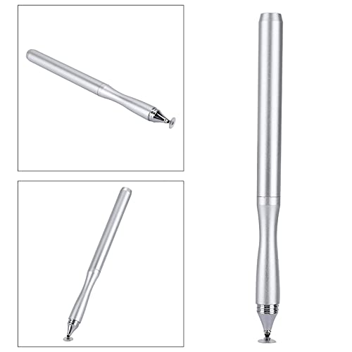 ASHATA Eingabestift Touchstift, Disc Touch Stylus Touchscreen Stift Komfortable Griff Eingabestift,Tragbar Anti-Kratzer Touch Screen Stift Pen Stylus für Smartphone. (Silber) von ASHATA