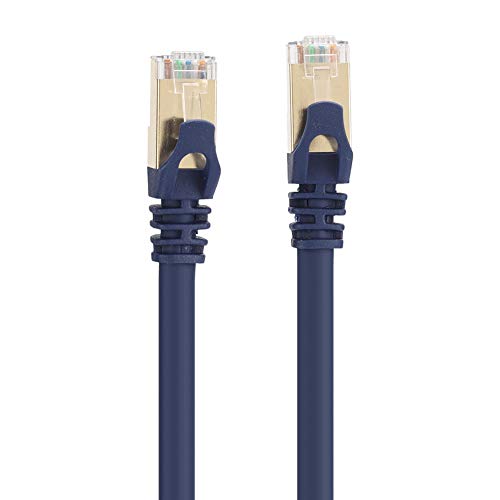 ASHATA Ethernet-Kabel, Hochgeschwindigkeitskabel Cat 8 mit 40 Gbit/s 2000 MHz Hochgeschwindigkeits-Internetkabel mit RJ45-Anschluss für Modem, Router, Switch, Laptop, Film (#6) von ASHATA