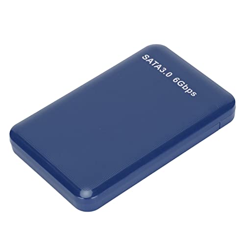 ASHATA Externes 2,5-Zoll-Festplattengehäuse, Festplattengehäuse USB 3.0 auf, Unterstützt HDD-SSD der -Serie, mit LED-Anzeigen, Plug-and-Play, für Vista, für, für OS X (Blau) von ASHATA
