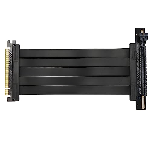 ASHATA Flexibles PCIe 4, 0x16 Riser Kabel für RTX3090 RTX3080, Hochgeschwindigkeits GPU Extender mit 16 Gbit/s Bandbreiten Verlängerung, EMI abgeschwärmter 30AWG Kupferdraht von ASHATA