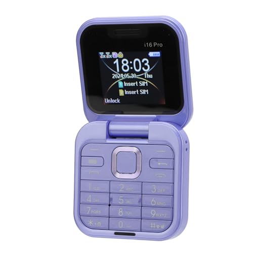 Flip-Handy, 2G Faltbares Handy, Winziges Telefon, Unterstützt FM-Radio, Magic Voice, Blacklist, Kurzwahl-Vibration, 32 MB RAM, 2 SIM-Kartensteckplätze, LED-Taschenlampe, Einfach Flip-Handy, 2G Faltbares Handy, Winziges Telefon, Unterstützt FM-Radio, Magic Voice, Blacklist, Kurzwahl-Vibration, 32 MB RAM, 2 SIM-Kartensteckplätze, LED-Taschenlampe, Einfach von ASHATA