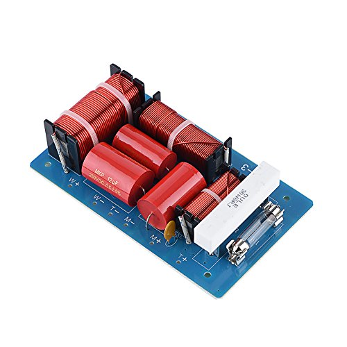 ASHATA Frequenzteiler, Höhen-Alt-Bass-3-Wege-Frequenzteiler HiFi-Audiofilter-Modulplatine für Hochleistungslautsprecher, Höhen-Alt-Bass-3-Wege-Frequenzteiler Hi-Fi-Audio-Frequenzweiche von ASHATA