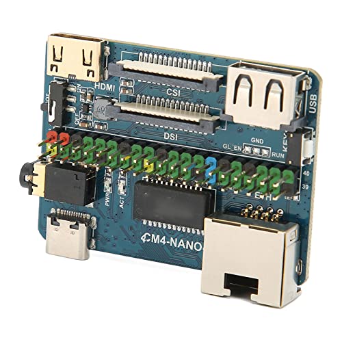 ASHATA Für Module 4 Board, 5V Input Base Board, Multi Interface PCB 4K 30fps CM4 Socket, USB2.0 CSI Connector, Zum Anschließen der MIPI CSI Camera Interface von ASHATA