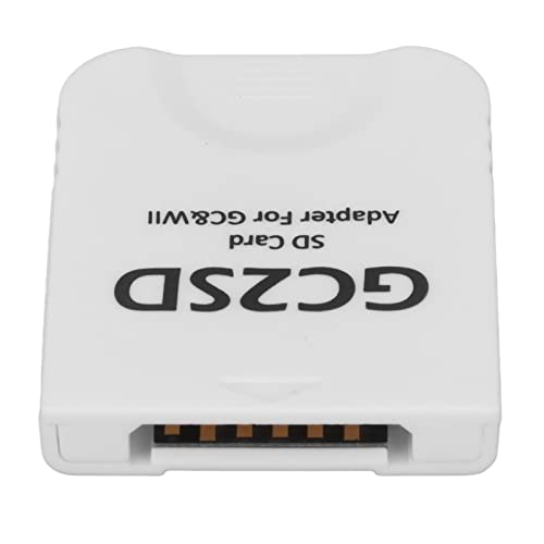 ASHATA GC2SD Premium Micro-Speicherkarten-Adapter für Wii, Schlüssel-SD-Speicherkarten-Stick-Konverter-Adapter für Wii für GC-Spielekonsole, Tragbarer(Weiß) von ASHATA