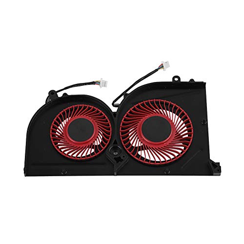ASHATA GPU-Lüfter, GPU Lüfter Kühler PC Cooling Fan Effizient Laptop-Lüfter für MSI GS63VR GS73VR Stealth Pro BS5005HS-U2L1 Schwarz von ASHATA