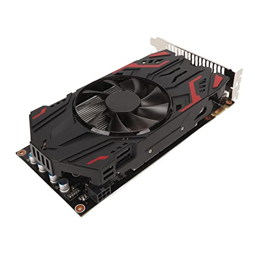 ASHATA GTX550Ti 4GB GDDR5 128 Bit Gaming Grafikkarte, PCI Express 2.0 Single Fan Computer PC Gaming Video Grafikkarte mit HDMI VGA DVI, 2560x1600 Auflösung von ASHATA