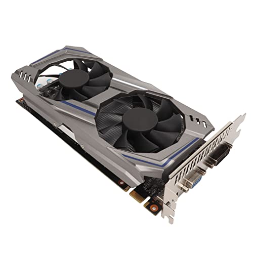 ASHATA GTX550Ti 8GB GDDR5 128 Bit Gaming Grafikkarte, PCI Express 2.0 Dual Fan Computer PC Gaming Video Grafikkarte mit HDMI VGA DVI, 2560x1600 Auflösung von ASHATA