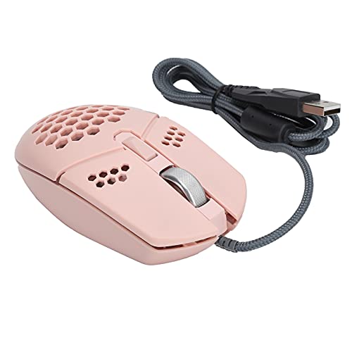 ASHATA Gaming-Maus mit RGB-Hintergrundbeleuchtung,Kabelgebundene Gaming-Maus,4-Geschwindigkeit DPI Einstellbar,Kabelgebundenes Externes Laptop-Gerät mit Lüfter,für von ASHATA