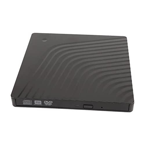 ASHATA Gehäuse für Externes CD DVD Laufwerk, USB 3.0 USB 2.0 Hochgeschwindigkeits 5 Gbit/s tragbares Gehäuse für DVD Brenner Laufwerk, für Laptop für Windows für Linux für OS von ASHATA