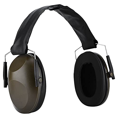 Geräuschreduzierende Ohrenschützer, Gehörschutz-Kopfhörer-Headset, Schießohrschützer, Gehörschutz für Bauarbeiten Schießstand Jagd(Armeegrün) von ASHATA