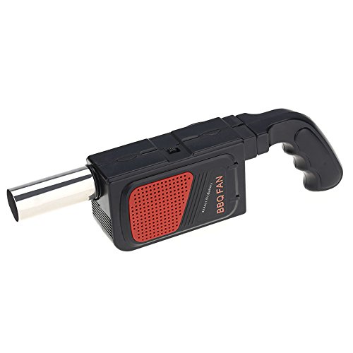 Grill Fön,ASHATA Tragbar Grillfön Handheld Elektrische BBQ Fan Air Gebläse Grillgebläse,BBQ manueller Ventilator Luftgebläse Handventilator BBQ Gebläse für Outdoor Camping Grill Picknick usw. von ASHATA
