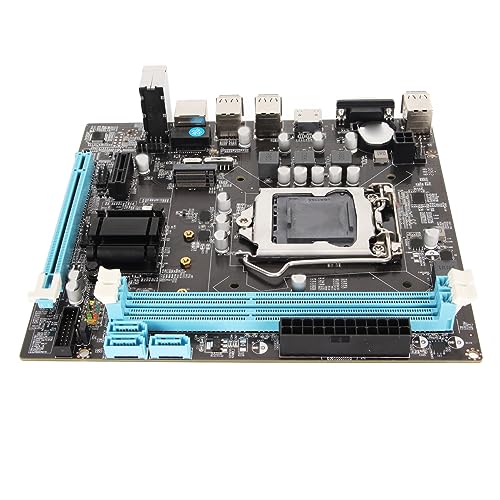 ASHATA H61 LGA 1155 Motherboards, Micro ATX Gaming Motherboards, für LGA 1155 I3 I5 I7 für Pentium für Celeron Serie CPU Dual Channel DDR3 M.2 NVMe NGFF HD VGA Ausgang von ASHATA