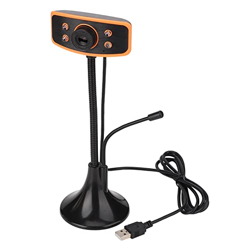 ASHATA HD Computerkamera, 1080P Desktop USB Webcam mit Mikrofon, Plug and Play Nachtsicht, für Live Video Online Kurse von ASHATA