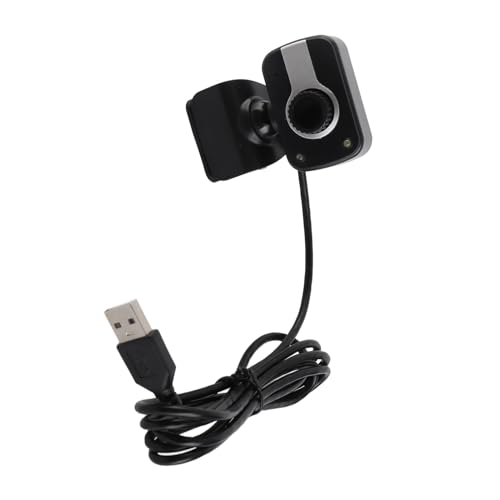 ASHATA HD Webcam, 1080P HD USB PC Webcam LED Nachtsicht Web Cam,Horizontal 360 ° Drehen USB 2.0 Webkamera mit Eingebautes Mikrofon für Videotelefonie MSN/Yahoo/Skype/ICQ usw. von ASHATA