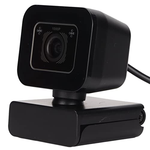 ASHATA HD-Webcam 1080P mit Mikrofon,PC-Laptop-Desktop-USB-Webcams 1080P 30fps,Flexible Rotation, Plug-and-Play,für Videokonferenzen,Live-Übertragung von ASHATA