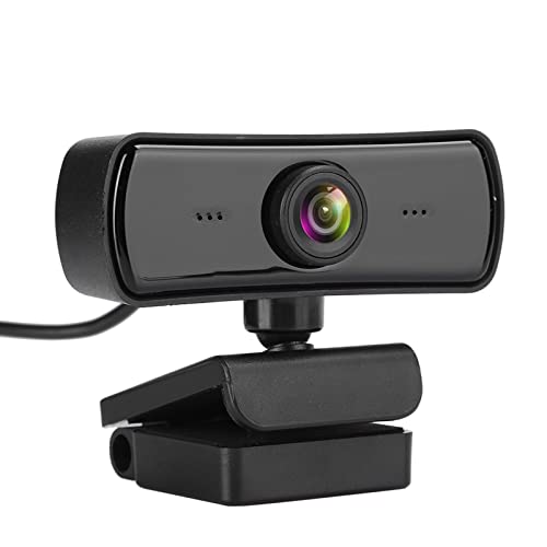 ASHATA HD-Webkamera, Webcam-USB-Kamera Eingebautes Mikrofon-Computerzubehör, 4K-Full-HD-Computerkamera für Live-Übertragung/Netzklasse, Plug-and-Play.(Schwarz) von ASHATA